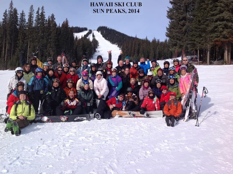 Hawaii Ski Club at Sun Peaks, B.C., Canada